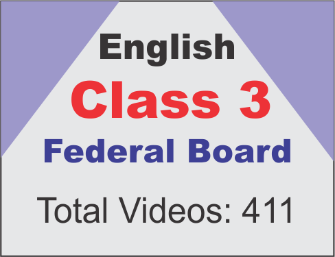 English Book Class 3 Federal Board